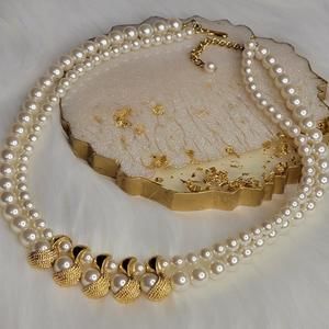 Napier Faux Pearl Choker Necklace